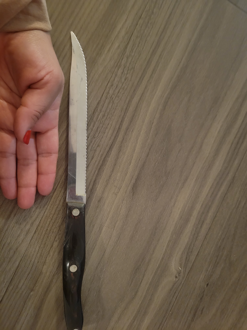 Cutco Black Handle Serrated Kitchen Knife